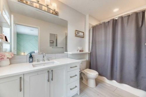 204 Sundown Road, Cochrane, AB - Indoor Photo Showing Bathroom