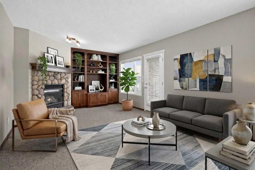 70 Panatella Circle Nw, Calgary, AB - Indoor Photo Showing Living Room