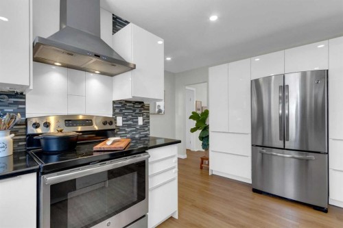 40 Deermont Road Se, Calgary, AB - Indoor Photo Showing Kitchen With Upgraded Kitchen