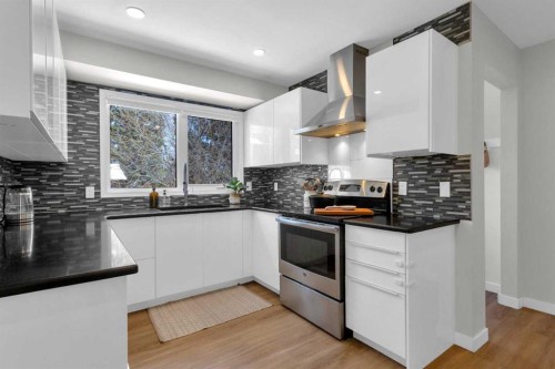 40 Deermont Road Se, Calgary, AB - Indoor Photo Showing Kitchen With Upgraded Kitchen