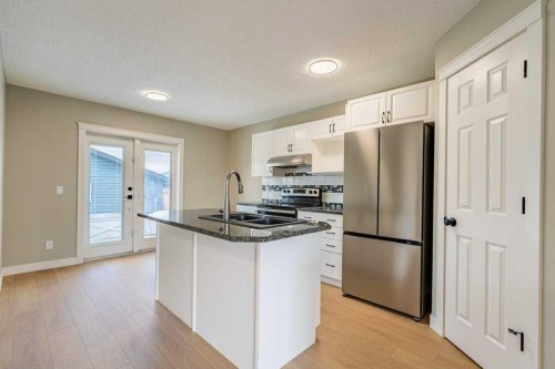 11 Saddlemont Close Ne, Calgary, AB - Indoor Photo Showing Kitchen With Double Sink