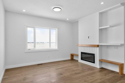 380 Watercrest Place, Chestermere, AB - Indoor With Fireplace