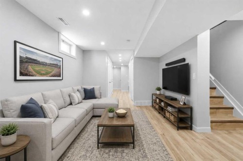 6 Mckernan Place Se, Calgary, AB - Indoor Photo Showing Living Room