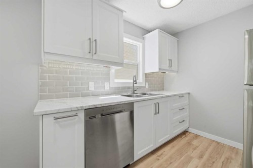 6 Mckernan Place Se, Calgary, AB - Indoor Photo Showing Kitchen With Double Sink