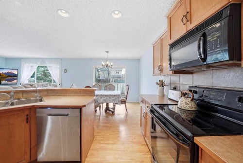 62 New Brighton Circle Se, Calgary, AB - Indoor Photo Showing Kitchen With Double Sink