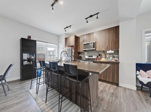 126 Sage Bluff Circle Nw, Calgary, AB - Indoor Photo Showing Kitchen With Stainless Steel Kitchen With Upgraded Kitchen