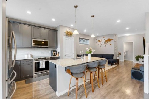 92 Legacy Glen Street Se, Calgary, AB - Indoor Photo Showing Kitchen With Upgraded Kitchen
