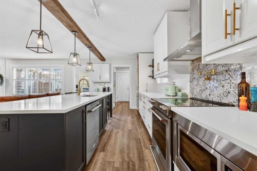 60 Inverness Drive Se, Calgary, AB - Indoor Photo Showing Kitchen With Upgraded Kitchen