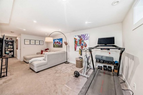 3304 46 Street Sw, Calgary, AB - Indoor Photo Showing Gym Room