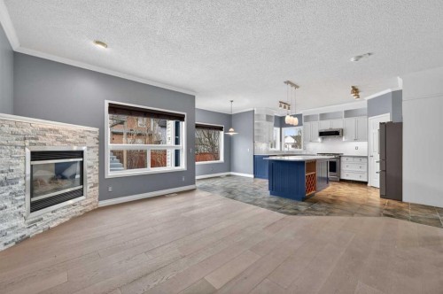 99 Evansbrooke Manor Nw, Calgary, AB - Indoor With Fireplace