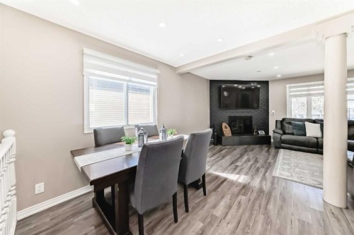 132 Whiteview Close Ne, Calgary, AB - Indoor With Fireplace