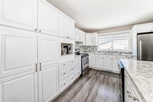 132 Whiteview Close Ne, Calgary, AB - Indoor Photo Showing Kitchen With Upgraded Kitchen