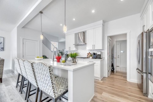 485 Legacy Boulevard Se, Calgary, AB - Indoor Photo Showing Kitchen With Upgraded Kitchen