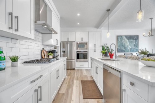 485 Legacy Boulevard Se, Calgary, AB - Indoor Photo Showing Kitchen With Upgraded Kitchen