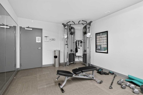 135-721 4 Street Ne, Calgary, AB - Indoor Photo Showing Gym Room