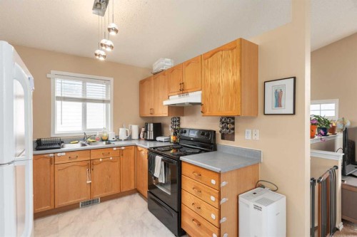 135 Covewood Close Ne, Calgary, AB - Indoor Photo Showing Kitchen With Double Sink