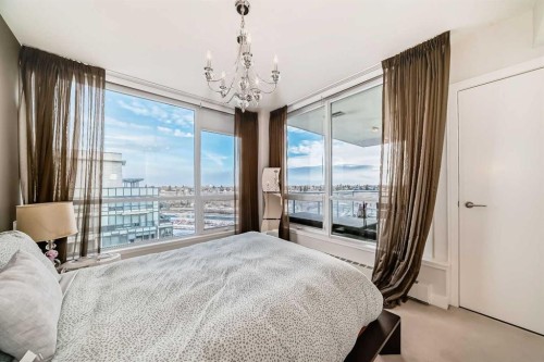 1723-222 Riverfront Avenue Sw, Calgary, AB - Indoor Photo Showing Bedroom