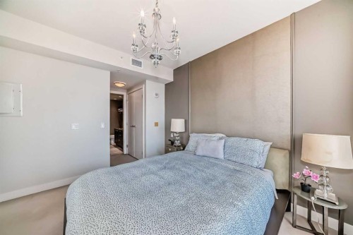 1723-222 Riverfront Avenue Sw, Calgary, AB - Indoor Photo Showing Bedroom