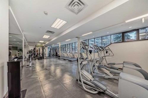 1723-222 Riverfront Avenue Sw, Calgary, AB - Indoor Photo Showing Gym Room