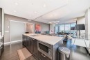 1723-222 Riverfront Avenue Sw, Calgary, AB  - Indoor Photo Showing Kitchen With Double Sink 