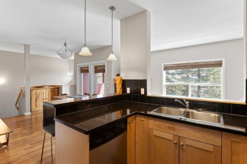 113-80 Dyrgas Gate, Canmore, AB - Indoor Photo Showing Kitchen With Double Sink