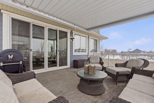3 Sundown Crescent, Cochrane, AB - Outdoor With Deck Patio Veranda With Exterior