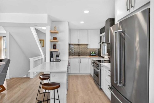 4641 20 Street Sw, Calgary, AB - Indoor Photo Showing Kitchen With Upgraded Kitchen