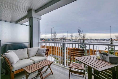 220-400 Auburn Meadows Common Se, Calgary, AB - Outdoor With Balcony With Exterior
