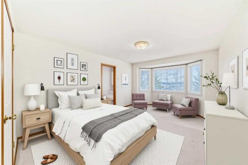 37 Arbour Wood Place Nw, Calgary, AB - Indoor Photo Showing Bedroom