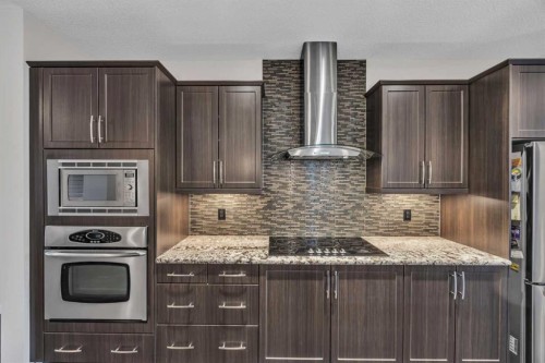 342 Chaparral Valley Drive Se, Calgary, AB - Indoor Photo Showing Kitchen With Upgraded Kitchen
