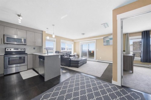 7415-302 Skyview Ranch Drive Ne, Calgary, AB - Indoor Photo Showing Kitchen