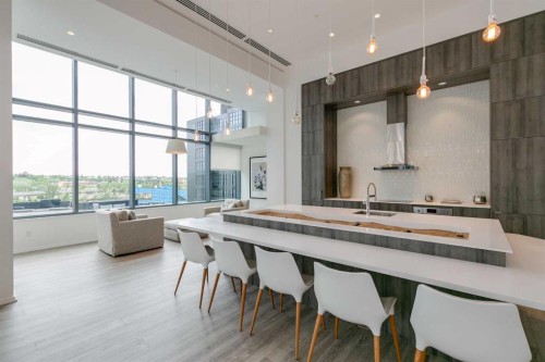 404-615 6 Avenue Se, Calgary, AB - Indoor Photo Showing Dining Room