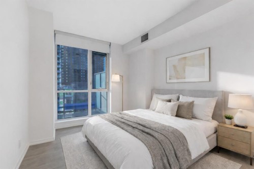 404-615 6 Avenue Se, Calgary, AB - Indoor Photo Showing Bedroom