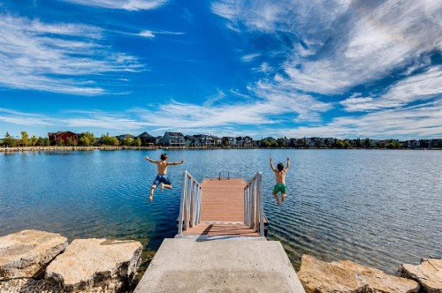 135 Auburn Sound Manor Se, Calgary, AB - Outdoor With Body Of Water With View