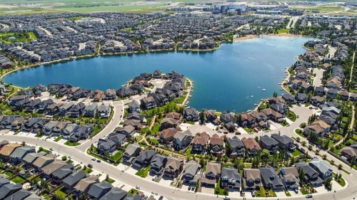 135 Auburn Sound Manor Se, Calgary, AB - Outdoor With Body Of Water With View