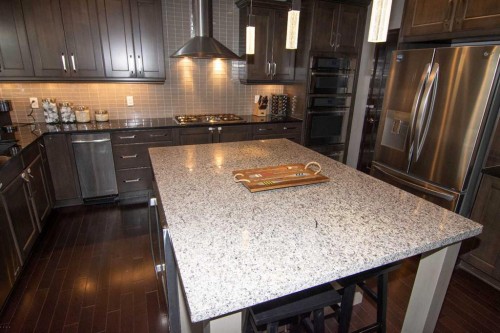 119 Auburn Bay Avenue Se, Calgary, AB - Indoor Photo Showing Kitchen With Upgraded Kitchen