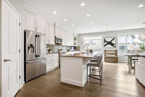 84 Auburn Glen View Se, Calgary, AB - Indoor Photo Showing Kitchen With Upgraded Kitchen