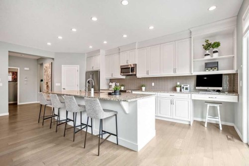 84 Auburn Glen View Se, Calgary, AB - Indoor Photo Showing Kitchen With Upgraded Kitchen