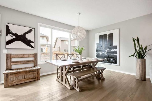 84 Auburn Glen View Se, Calgary, AB - Indoor Photo Showing Dining Room
