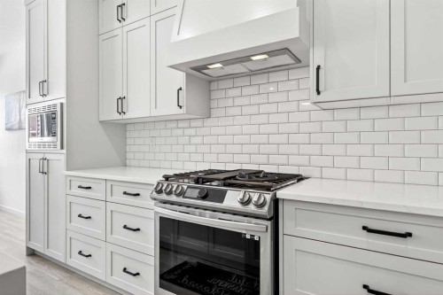 41 Copperhead Road Se, Calgary, AB - Indoor Photo Showing Kitchen With Upgraded Kitchen