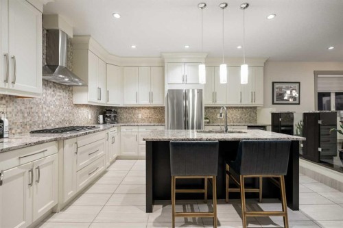 127 Lake Placid Close Se, Calgary, AB - Indoor Photo Showing Kitchen With Upgraded Kitchen