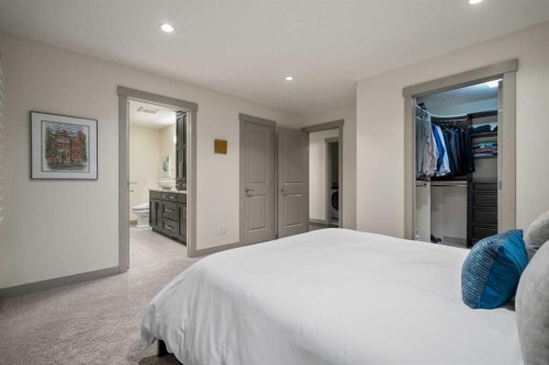 127 Lake Placid Close Se, Calgary, AB - Indoor Photo Showing Bedroom