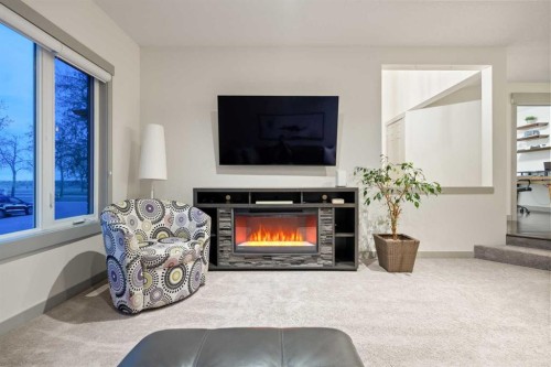 127 Lake Placid Close Se, Calgary, AB - Indoor Photo Showing Living Room