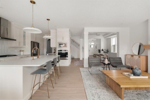 29 Cranbrook Park Se, Calgary, AB - Indoor Photo Showing Kitchen With Upgraded Kitchen