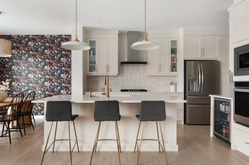 29 Cranbrook Park Se, Calgary, AB - Indoor Photo Showing Kitchen With Stainless Steel Kitchen With Upgraded Kitchen