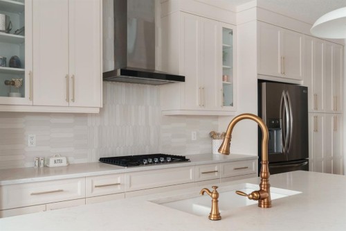 29 Cranbrook Park Se, Calgary, AB - Indoor Photo Showing Kitchen With Upgraded Kitchen