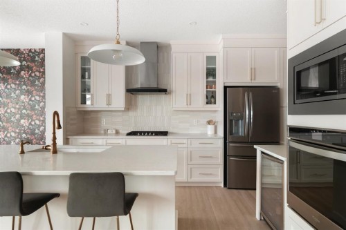 29 Cranbrook Park Se, Calgary, AB - Indoor Photo Showing Kitchen With Stainless Steel Kitchen With Upgraded Kitchen