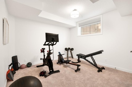29 Cranbrook Park Se, Calgary, AB - Indoor Photo Showing Gym Room