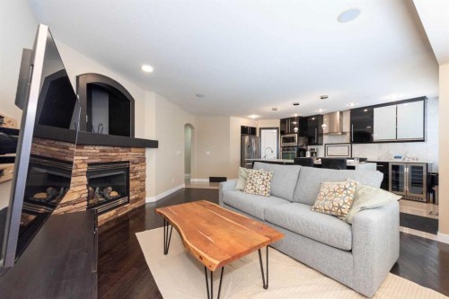 12373 Coventry Hills Way Ne, Calgary, AB - Indoor Photo Showing Living Room With Fireplace