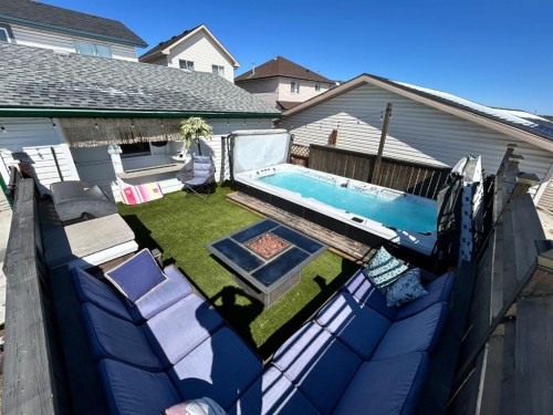 45 Hidden Hills Way Nw, Calgary, AB - Outdoor With Deck Patio Veranda With Exterior